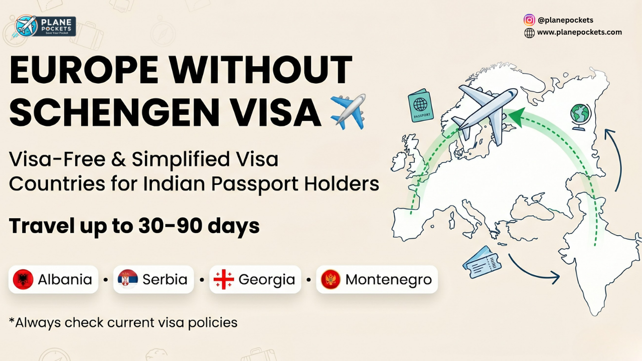 India to Europe Visa Guide: Countries You Can Visit Without a Schengen Visa