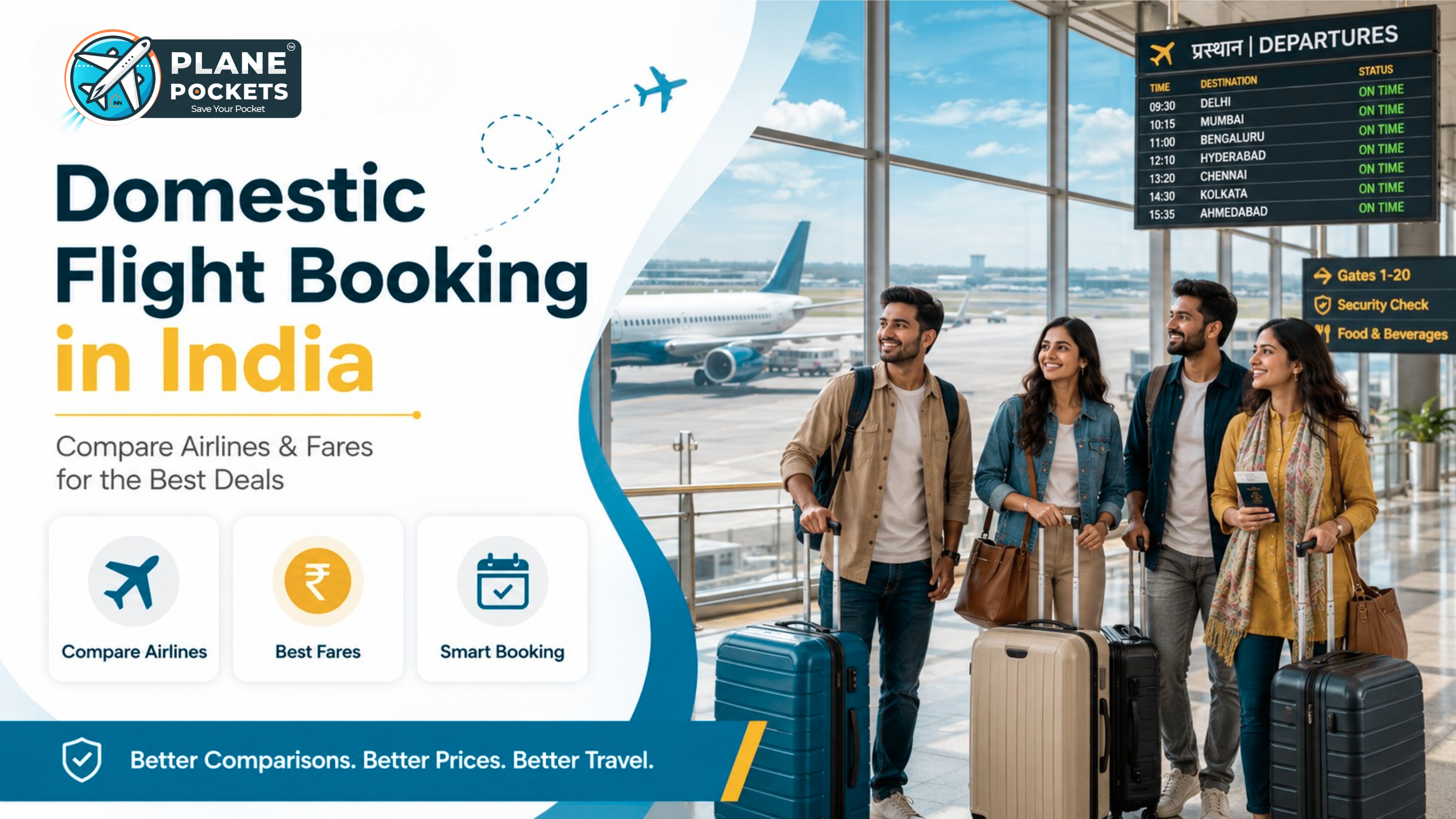Domestic Flight Booking in India: Compare Airlines & Fares for the Best Deals