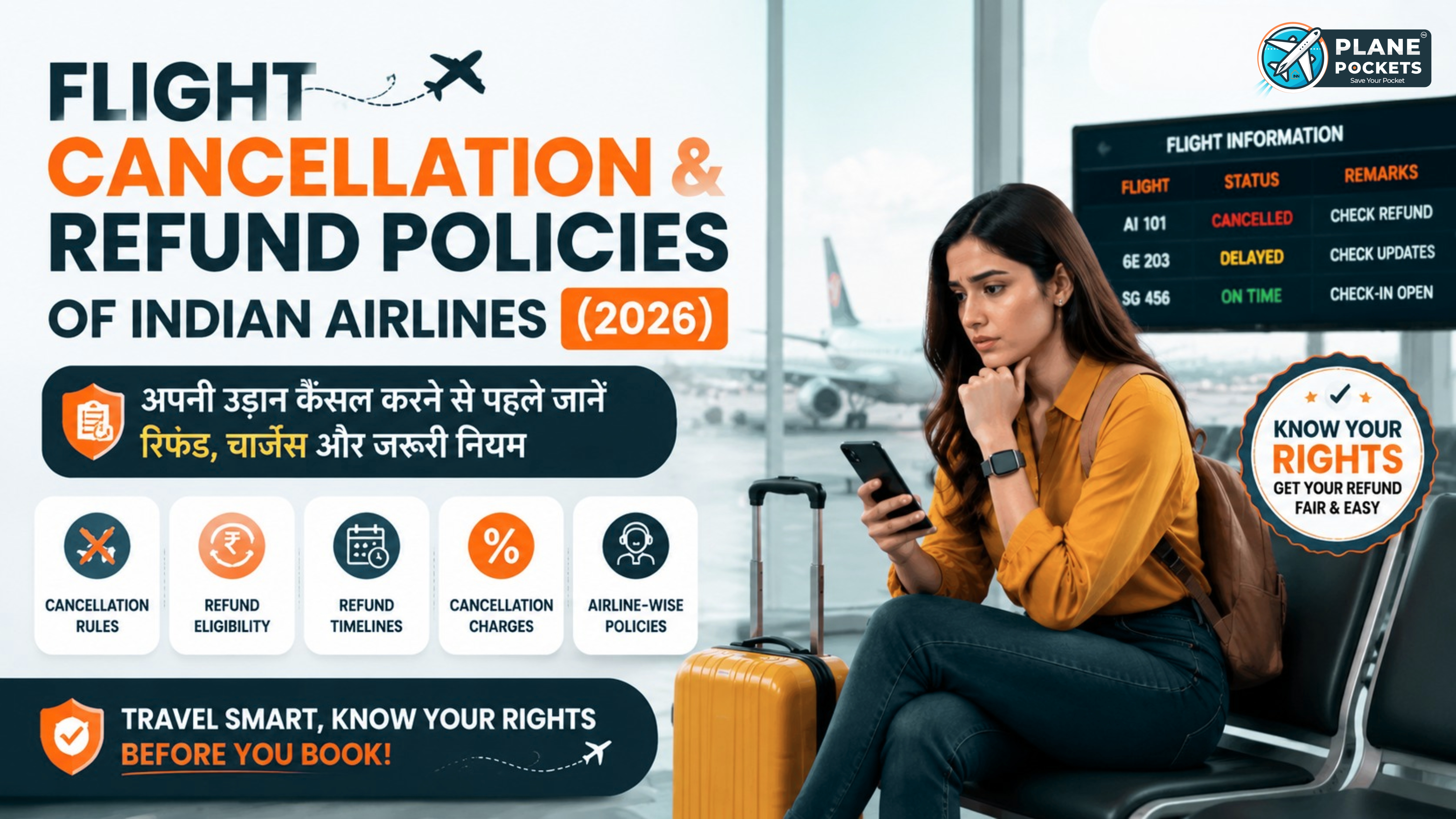 Flight Cancellation & Refund Policies of Indian Airlines (2026)