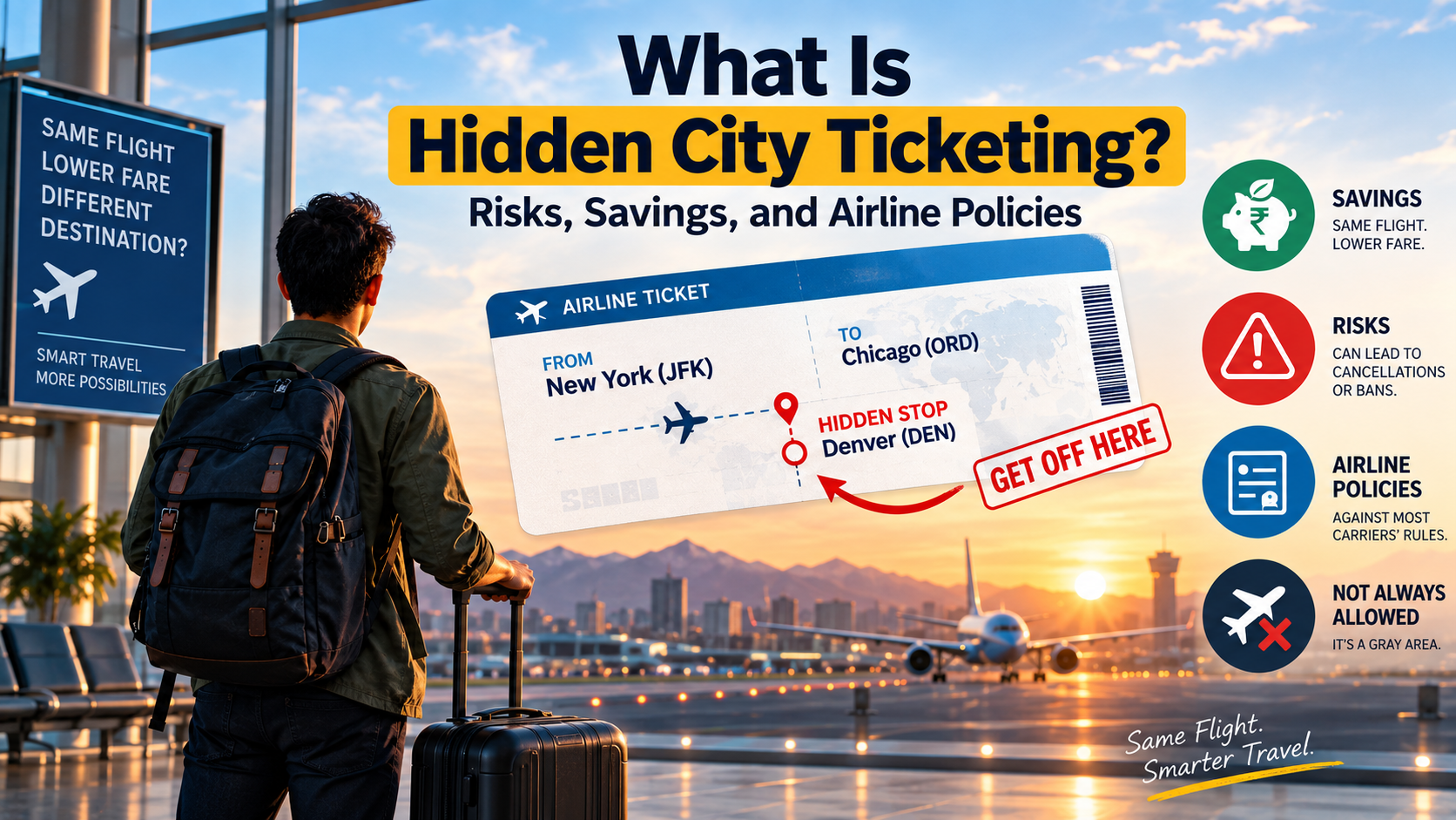 What Is Hidden City Ticketing? Risks, Savings, and Airline Policies